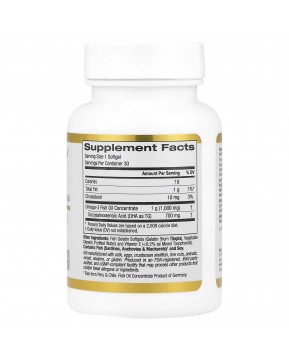 California Gold Nutrition, DHA 700, рыбий жир фармацевтической степени чистоты, 1000 мг, 30 рыбно-желатиновых капсул